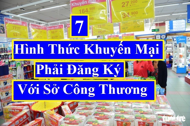 Các hình thức khuyến mại phải đăng ký với sở công thương