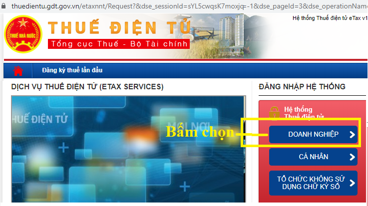 Đăng nhập hệ thống khai thuế điện tử Đăng nhập hệ thống khai thuế điện tử