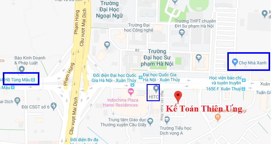 Địa chỉ học kế toán ở Cầu Giấy