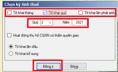 kỳ kê khai thuế GTGT trực tiếp