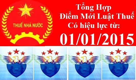 những điểm mới luật thuế năm 2015