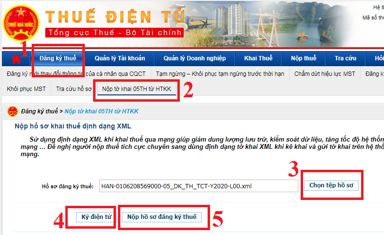 Các bước nộp tờ khai đăng ký MST TNCN qua mạng