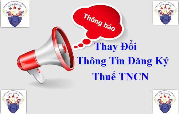 Thông báo thay đổi thông tin đăng ký thuế cho cá nhân