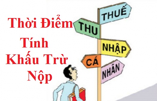 Thời điểm tính thuế TNCN