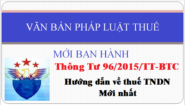 thông tư 96/2015/TT-BTC