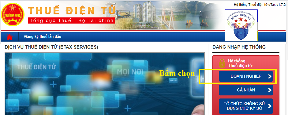 Trang web thuế điện tử