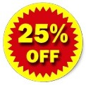 giảm 25%